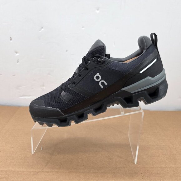 On Cloudwander Waterproof Hiking/Walking Shoes Women's Sz 9.5 Black Eclipse - Picture 4 of 14